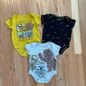 Set of Star Wars Onesies